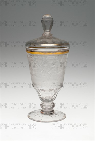 Wine Glass and Cover, Schleswig, c. 1740. Creator: Unknown.