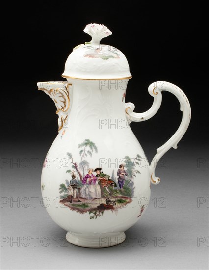 Coffee Pot, Meissen, c. 1760. Creator: Meissen Porcelain.