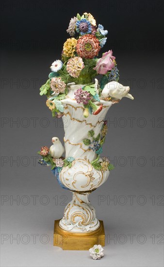 Vase, Meissen, c. 1750. Creator: Meissen Porcelain.