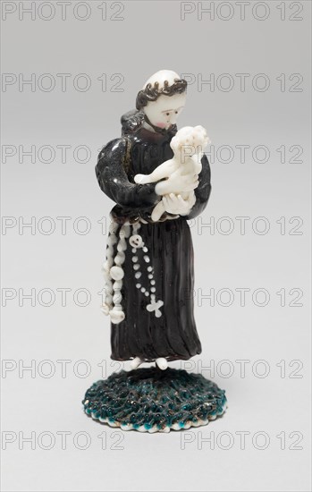 Monk Holding a Child, France, 1700/50. Creator: Verres de Nevers.