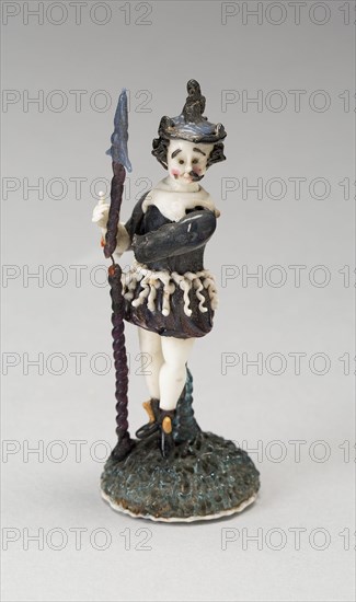 Soldier, France, 1700/50. Creator: Verres de Nevers.