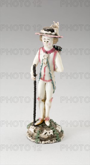 Man with Staff, France, 1750/99. Creator: Verres de Nevers.