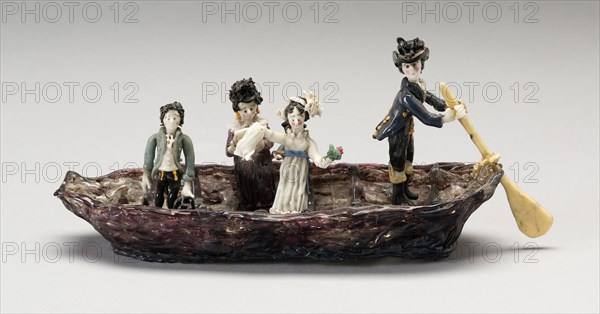 The Boating Party, France, Early to mid 19th century. Creator: Verres de Nevers.