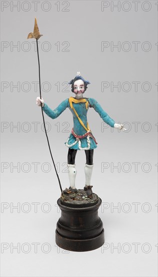 Soldier with Lance, France, Late 17th to early 18th century. Creator: Verres de Nevers.