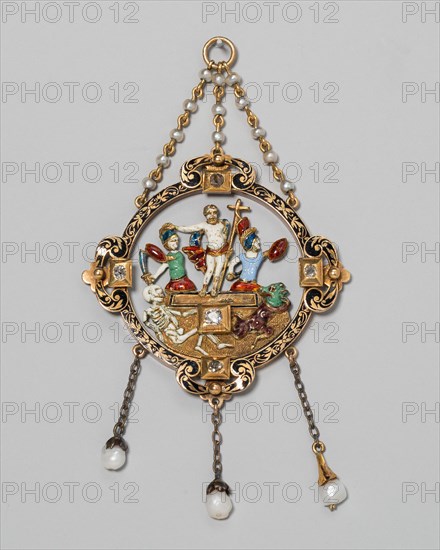 Pendant with Resurrection, Europe, northern, 1850/1900. Creator: Unknown.