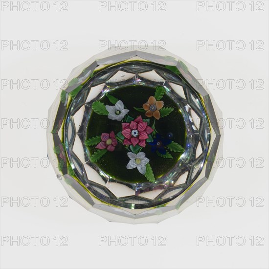 Paperweight, Saint-Louis, c. 1848-55. Creator: Saint-Louis Glassworks.