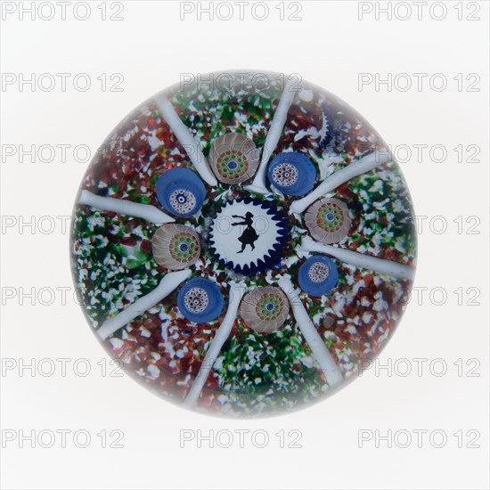 Paperweight, Saint-Louis, c. 1848. Creator: Saint-Louis Glassworks.