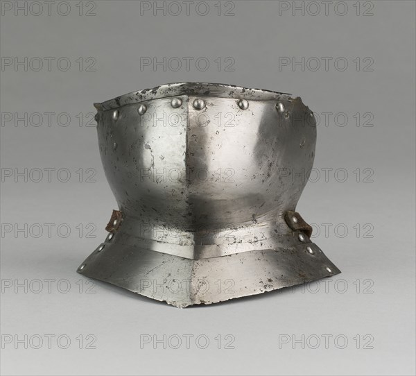 Bevor with two Gorget Plates, Spain, c. 1500, gorget plates possibly later. Creator: Unknown.