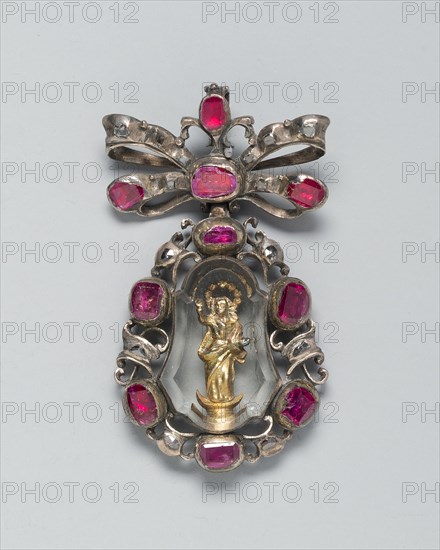 Pendant with the Virgin, Spain, c. 1650-c. 1700. Creator: Unknown.