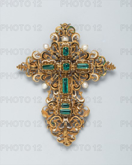 Pendant Cross, Spain, c. 1575-c. 1625. Creator: Unknown.