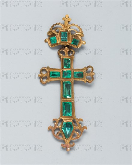 Pendant Cross, Spain, 17th century. Creator: Unknown.