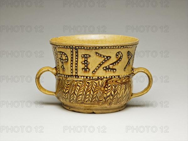 Cup, Staffordshire, 1724. Creator: Staffordshire Potteries.