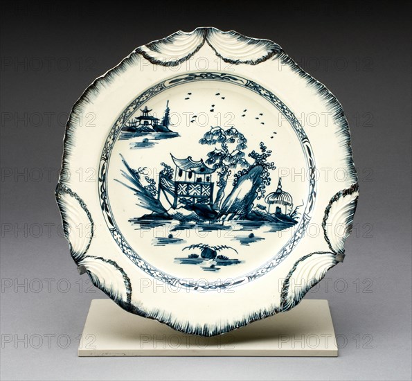 Plate, Staffordshire, 1780/89. Creator: Staffordshire Potteries.