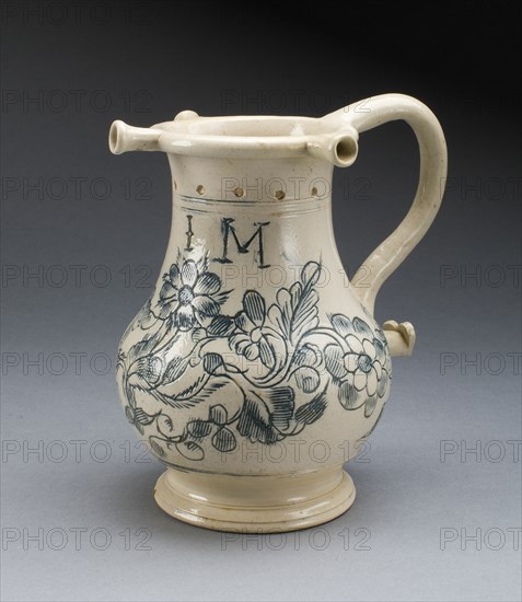 Puzzle Jug, Staffordshire, c. 1765. Creator: Staffordshire Potteries.