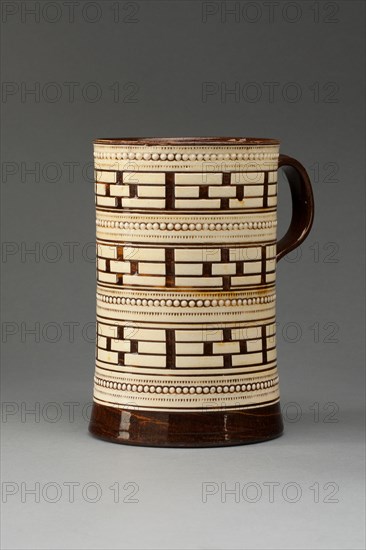 Tankard, Staffordshire, 1760/1800. Creator: Staffordshire Potteries.