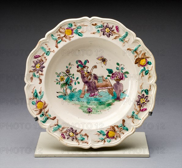 Soup Bowl, Staffordshire, c. 1760. Creator: Staffordshire Potteries.