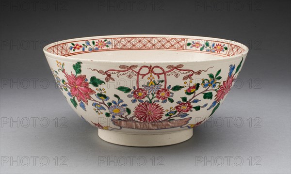 Bowl, Staffordshire, c. 1760. Creator: Staffordshire Potteries.