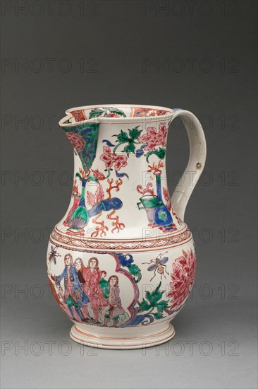 Jug, Staffordshire, c. 1760. Creator: Staffordshire Potteries.