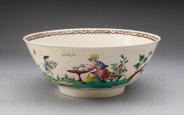 Bowl, Staffordshire, c. 1760. Creator: Staffordshire Potteries.