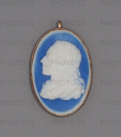 Cameo with Head of a Man, Burslem, Late 18th century. Creator: Wedgwood.