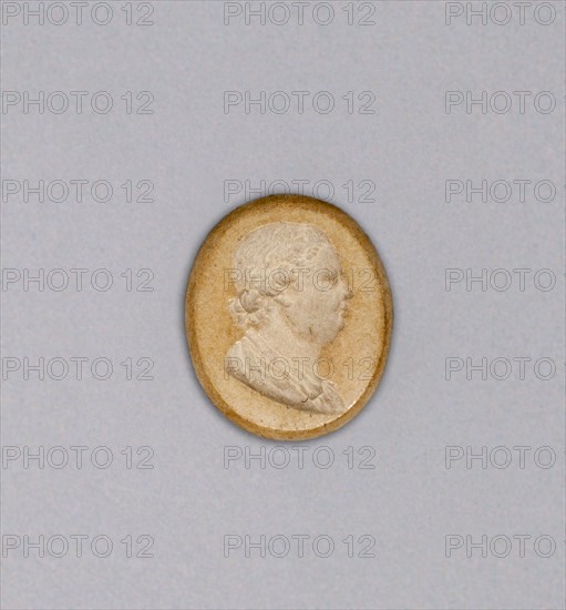 Intaglio with Head of a Man, Burslem, Late 18th century. Creator: Wedgwood.