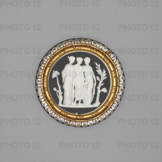 Cameo with Three Graces, Burslem, Late 18th century. Creator: Wedgwood.