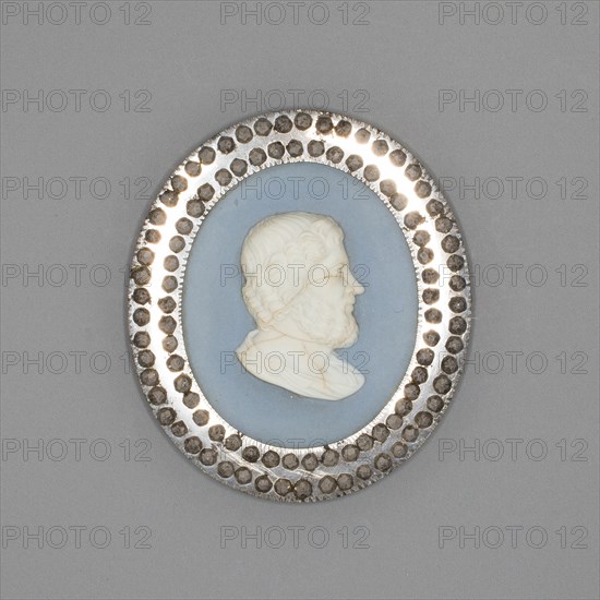 Medallion with Aristippus, Burslem, Late 18th century. Creator: Wedgwood.