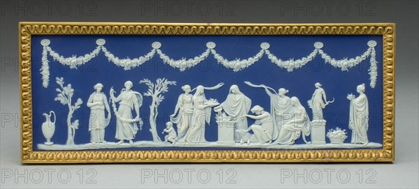 Plaque with Sacrifice to Ceres, Burslem, Possibly mid-19th century. Creator: Wedgwood.