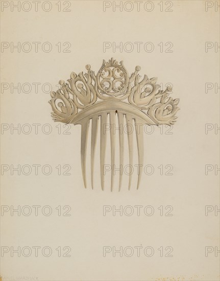 Comb, c. 1939. Creators: Daniel Marshack, Gertrude Lemberg.