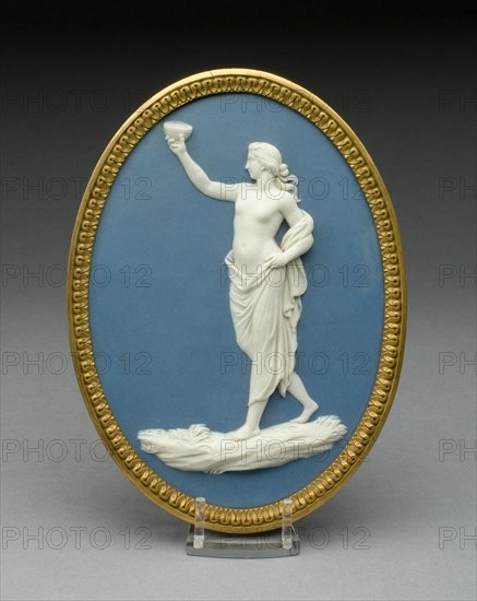 Plaque with Bacchanalian Figure, Burslem, 1769/80. Creator: Wedgwood.