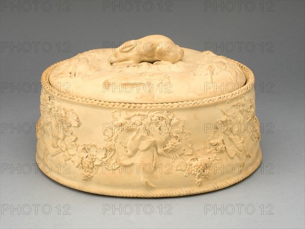 Game Pie Tureen, Burslem, c. 1850. Creator: Wedgwood.