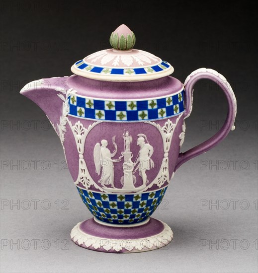 Hot Water Pitcher, Burslem, c. 1800. Creator: Wedgwood.