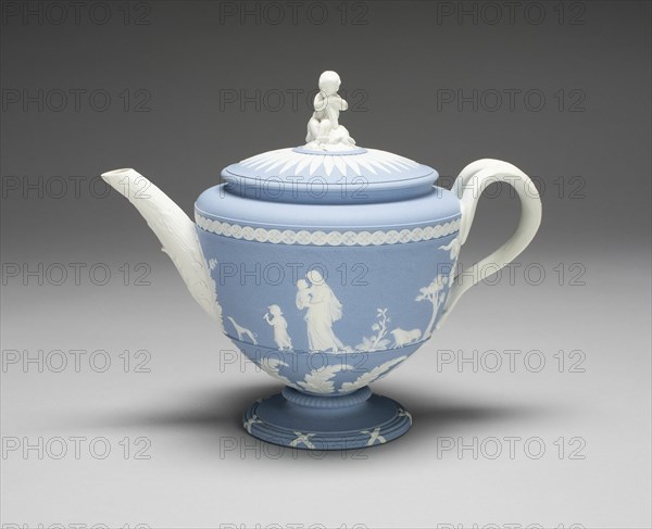 Teapot, Burslem, 1775/80. Creator: Wedgwood.