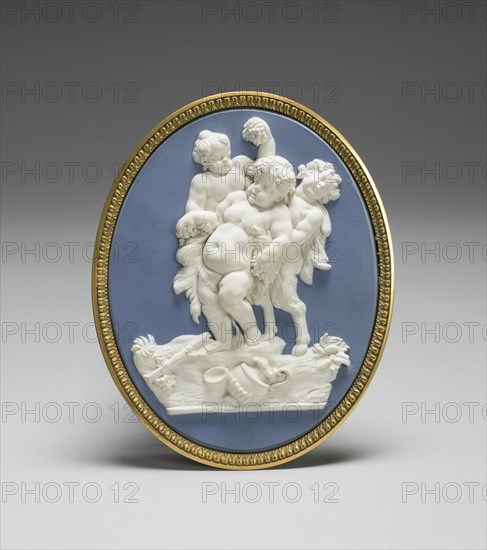 Bacchus and Two Fawns, Burslem, c. 1775. Creator: Wedgwood.