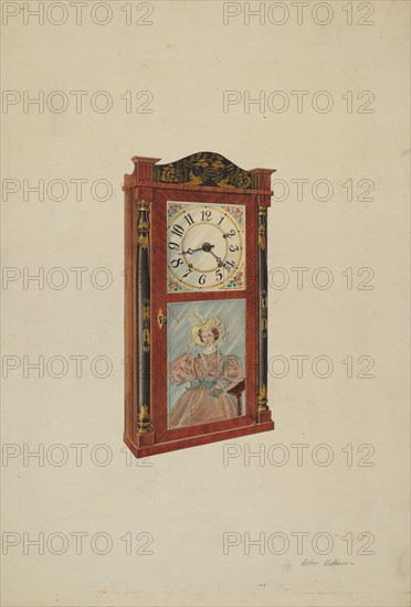 Clock, 1937. Creator: Arthur Matthews.