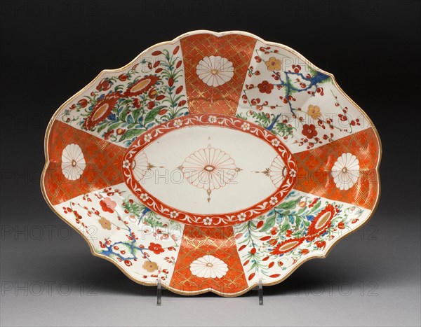 Dish, Worcester, c. 1770. Creator: Royal Worcester.