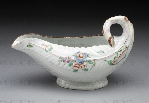 Sauceboat, Worcester, c. 1755. Creator: Royal Worcester.