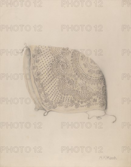 Baby's Cap, c. 1938. Creator: Herbert Marsh.