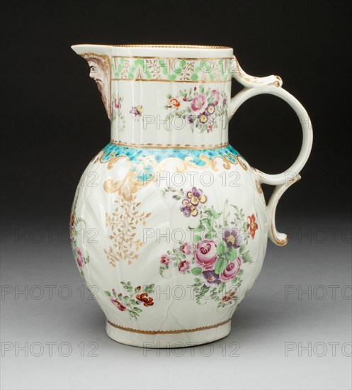 Jug, Worcester, c. 1775. Creator: Royal Worcester.