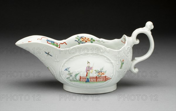 Sauceboat, Worcester, c. 1755. Creator: Royal Worcester.