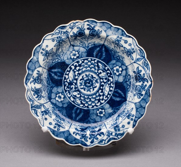 Plate, Worcester, c. 1770. Creator: Royal Worcester.