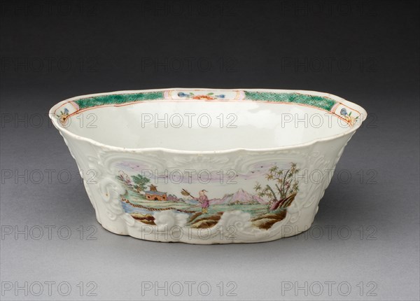 Butter Tub, Worcester, c. 1755. Creator: Royal Worcester.