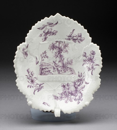 Dish, Worcester, c. 1760. Creator: Royal Worcester.