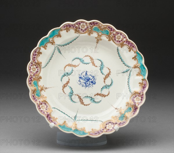 Plate, Worcester, c. 1775. Creator: Royal Worcester.