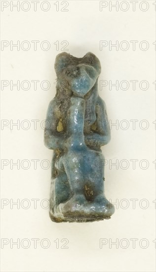 Amulet of the Goddess Bastet, Egypt, Late Period (?) (664 BCE-332 BCE). Creator: Unknown.