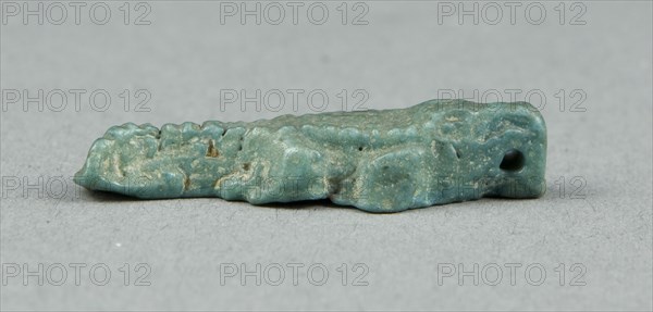 Amulet of a Crocodile, Egypt, Third Intermediate-Late Period (about 1069-332 BCE). Creator: Unknown.