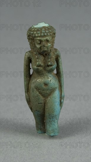 Amulet of an Unidentified Goddess (?), Egypt, Ptolemaic Period (?) (4th-1st century BCE). Creator: Unknown.