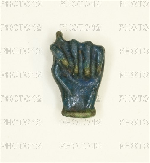 Amulet of a Clenched Fist, Egypt, Roman Period (30 BC-AD 395).. Creator: Unknown.