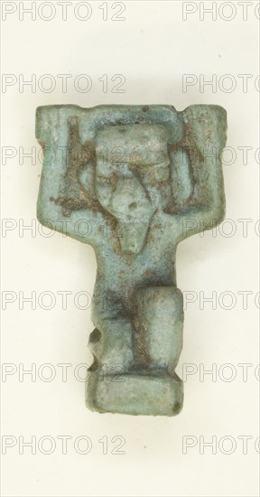 Amulet of the God Shu, Egypt, Third Intermediate Period-Late Period, Dynasty 21-31 (abt 1069-332 BCE Creator: Unknown.