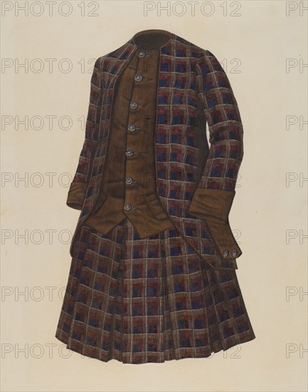 Boy's Poplin Suit, 1935/1942. Creator: Daniel Marshack.